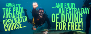 Complete the PADI Advanced Open Water Course and receive an extra day of diving for FREE
